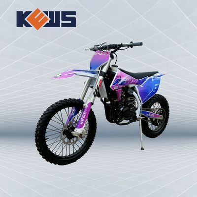 Kews 4ストロークのモトクロス300CC 4の打撃の土のバイクの青いステッカーのトレール バイク