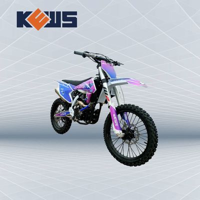 Kews 4ストロークのモトクロス300CC 4の打撃の土のバイクの青いステッカーのトレール バイク
