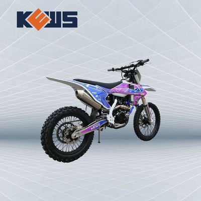 Kews 4ストロークのモトクロス300CC 4の打撃の土のバイクの青いステッカーのトレール バイク