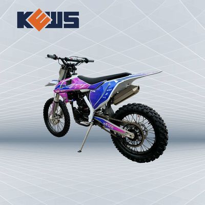 Kews 4ストロークのモトクロス300CC 4の打撃の土のバイクの青いステッカーのトレール バイク